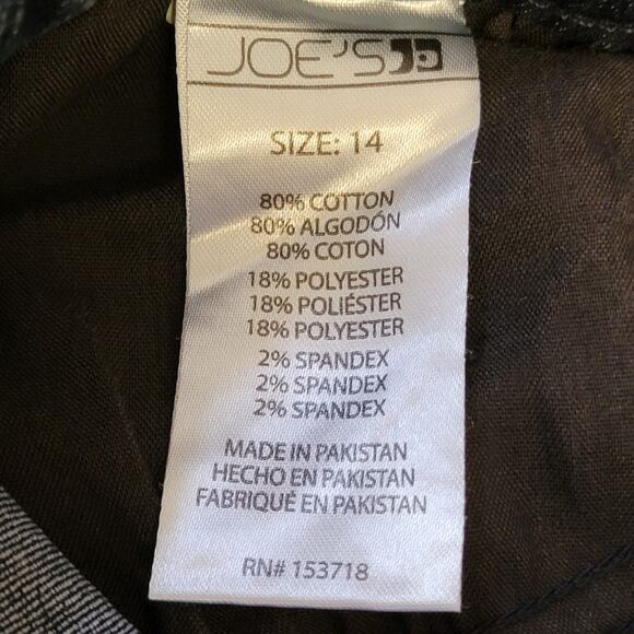 Joes Jeans Girls Sz 14 CPSIA Straight Leg Blue Denim Casual School‎ Basic Dark - Picture 7 of 7